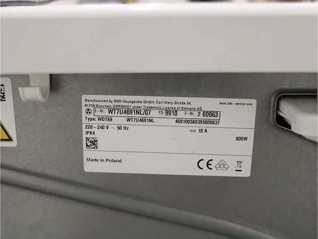 Iq500 isensoric extraklasse wasmachine & siemens iq500 isensoric selfcleaning condenser extraklasse droger - afbeelding 8 van  8