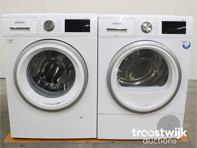 Iq500 isensoric extraklasse wasmachine & siemens iq500 isensoric selfcleaning condenser extraklasse droger - afbeelding 1 van  8