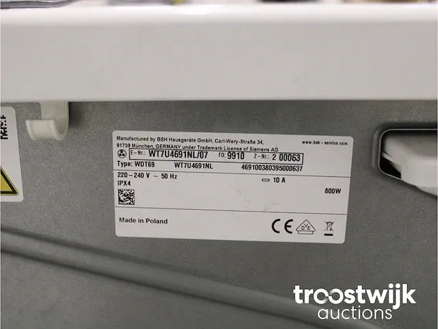 Iq500 isensoric extraklasse wasmachine & siemens iq500 isensoric selfcleaning condenser extraklasse droger - afbeelding 8 van  8