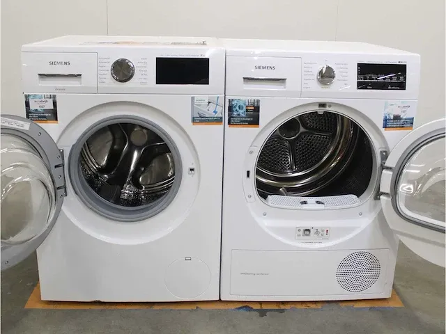 Iq500 isensoric i-dos aquastop iqdrive extraklasse wasmachine & siemens iq500 isensoric selfcleaning condenser extraklasse droger - afbeelding 2 van  8