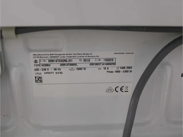 Iq500 isensoric i-dos aquastop iqdrive extraklasse wasmachine & siemens iq500 isensoric selfcleaning condenser extraklasse droger - afbeelding 5 van  8