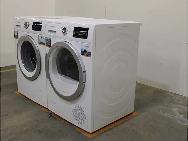 Iq500 isensoric i-dos aquastop iqdrive extraklasse wasmachine & siemens iq500 isensoric selfcleaning condenser extraklasse droger - afbeelding 7 van  8