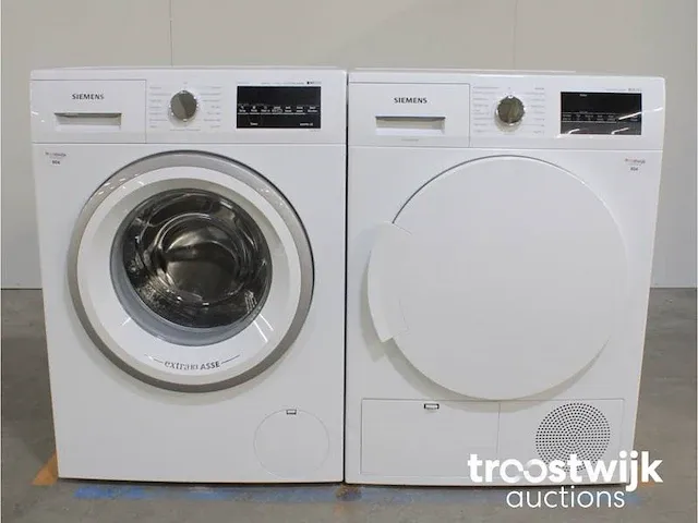 Iq500 isensoric iqdrive extraklasse wasmachine & siemens iq300 isensoric extraklasse droger - afbeelding 1 van  8