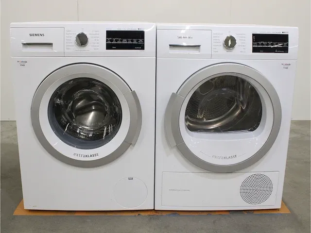 Iq500 isensoric iqdrive extraklasse wasmachine & siemens iq500 isensoric selfcleaning condenser extraklasse droger - afbeelding 1 van  8