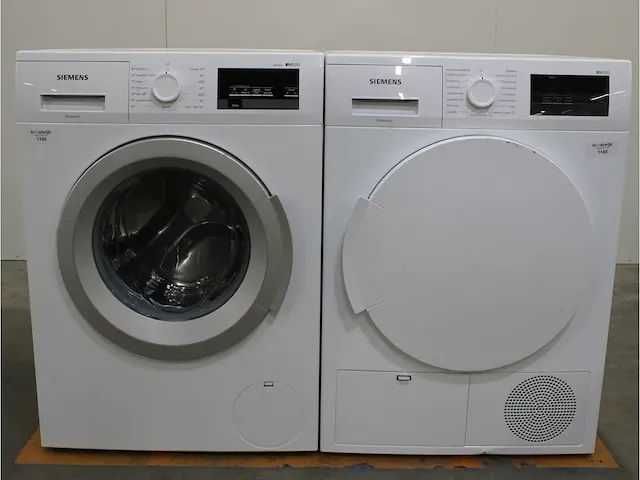 Iq500 isensoric iqdrive wasmachine & siemens iq300 isensoric droger - afbeelding 1 van  8