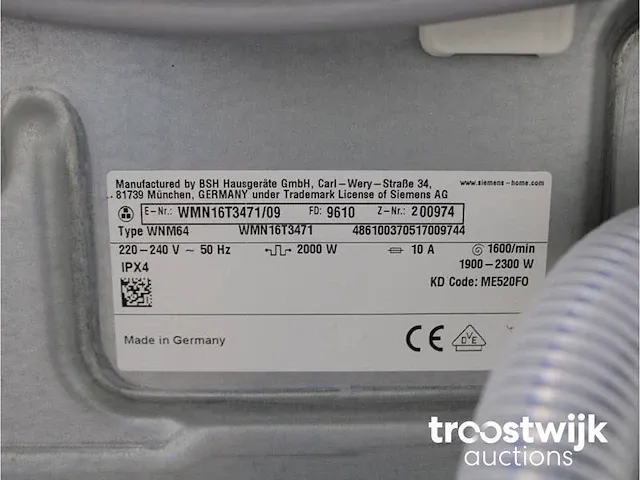 Iq500 isensoric iqdrive wasmachine & siemens iq500 isensoric bestcollection droger - afbeelding 5 van  8