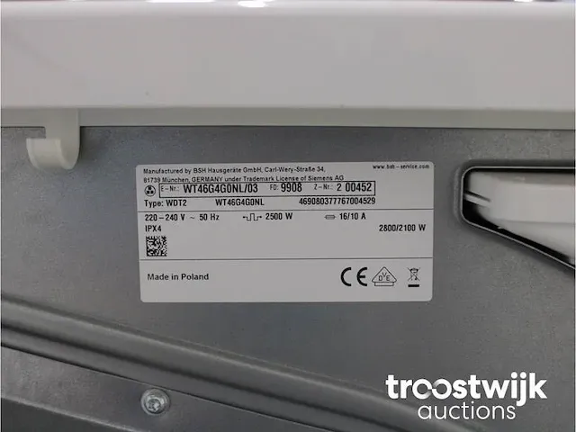Iq500 isensoric iqdrive wasmachine & siemens iq500 isensoric bestcollection droger - afbeelding 8 van  8