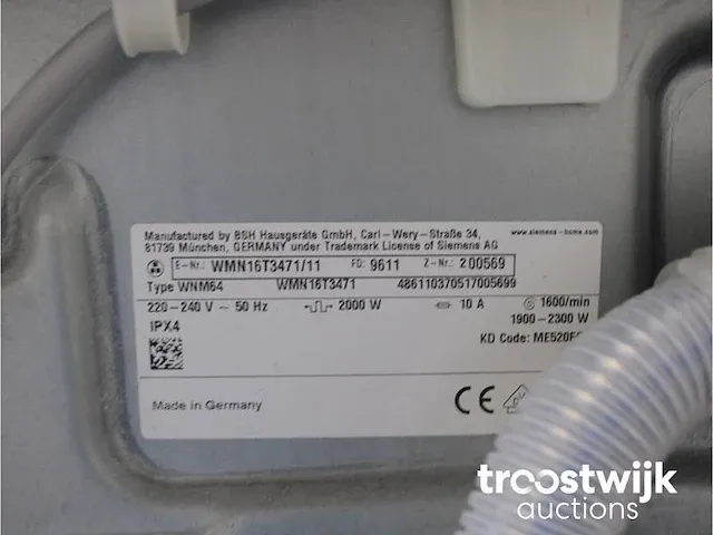 Iq500 isensoric iqdrive wasmachine & siemens iq500 isensoric droger - afbeelding 5 van  8