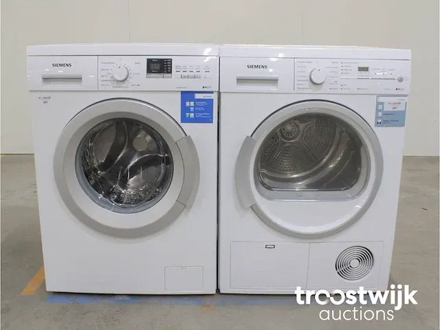 Iq500 varioperfect wasmachine & siemens iq500 isensoric bestcollection droger - afbeelding 1 van  8