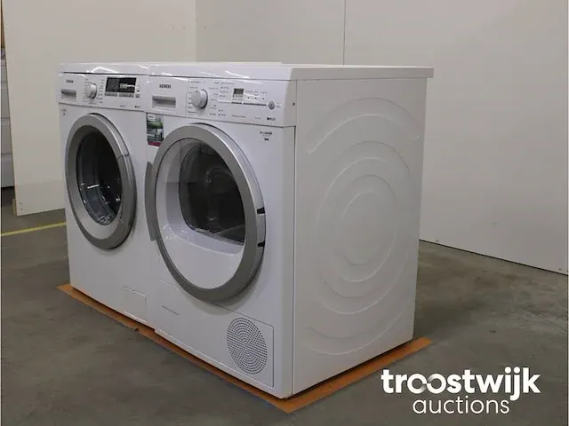 Iq500 varioperfect wasmachine & siemens iq500 isensoric selfcleaning condenser droger - afbeelding 7 van  8