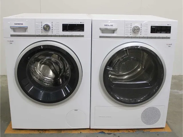 Iq700 isensoric aquastop sensofresh system wasmachine & siemens iq700 isensoric selfcleaning condenser bestcollection droger - afbeelding 1 van  8