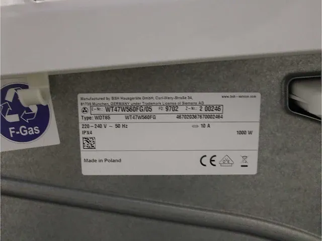 Iq700 isensoric aquastop sensofresh system wasmachine & siemens iq700 selfcleaning condenser droger - afbeelding 8 van  8
