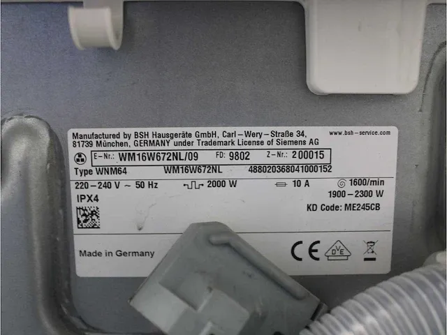 Iq700 isensoric aquastop wasmachine & siemens iq700 isensoric selfcleaning condenser bestcollection droger - afbeelding 5 van  8