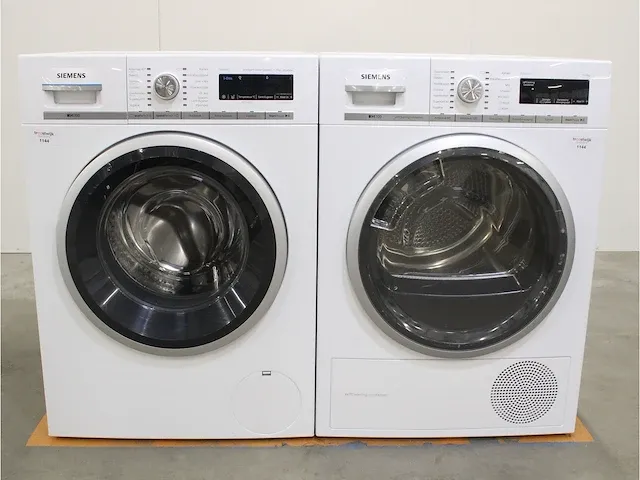 Iq700 isensoric aquastop wasmachine & siemens iq700 isensoric selfcleaning condenser droger - afbeelding 1 van  8
