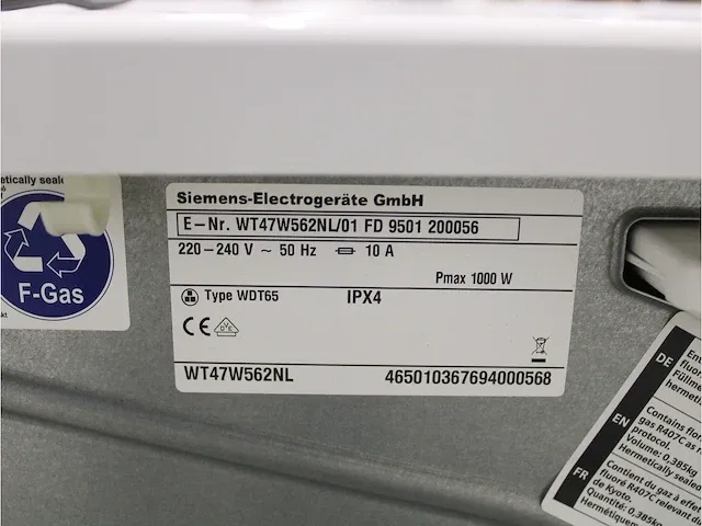 Iq700 isensoric aquastop wasmachine & siemens iq700 isensoric selfcleaning condenser droger - afbeelding 8 van  8