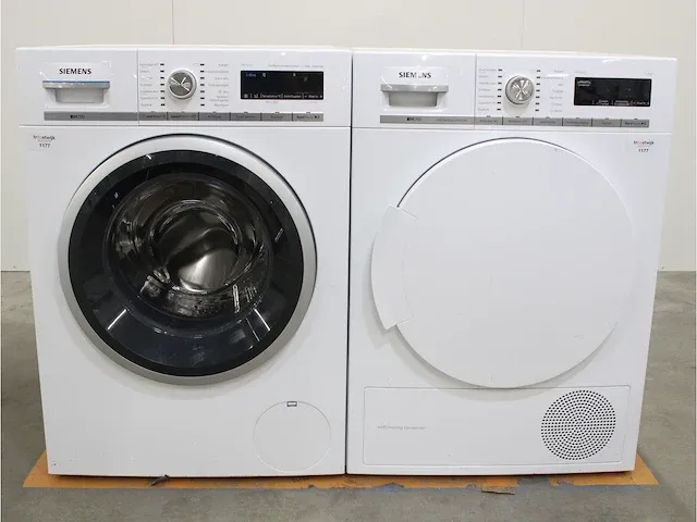 Iq700 isensoric aquastop wasmachine & siemens iq700 isensoric selfcleaning condenser droger - afbeelding 1 van  8