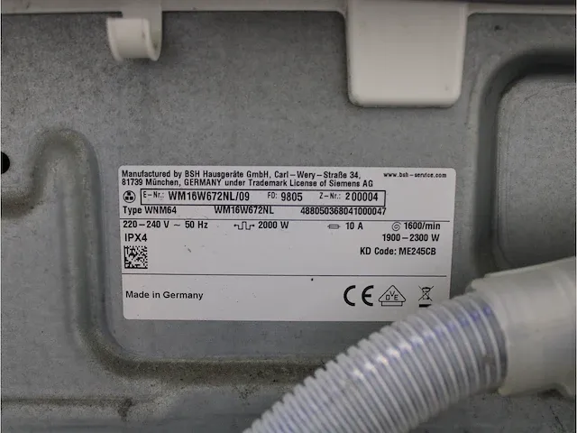 Iq700 isensoric aquastop wasmachine & siemens iq700 isensoric selfcleaning condenser droger - afbeelding 5 van  8