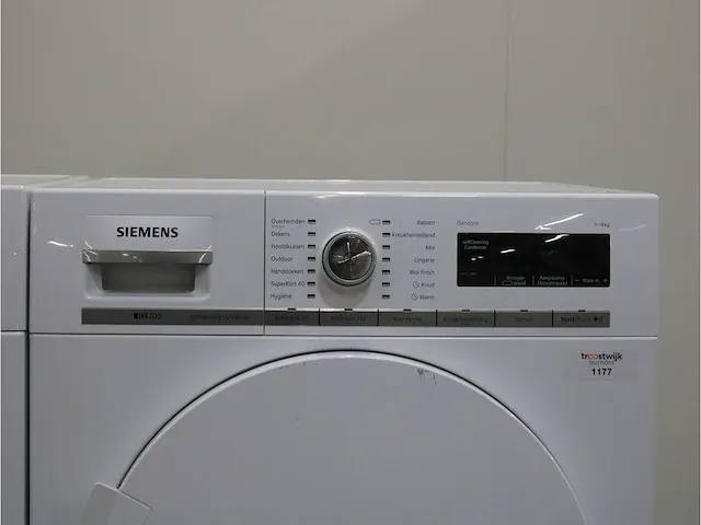 Iq700 isensoric aquastop wasmachine & siemens iq700 isensoric selfcleaning condenser droger - afbeelding 6 van  8