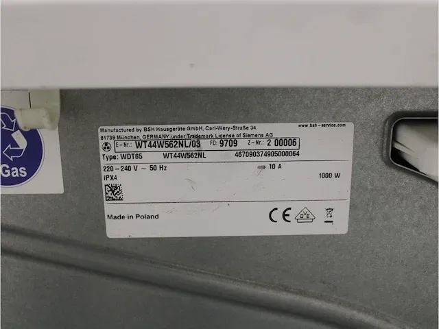 Iq700 isensoric aquastop wasmachine & siemens iq700 isensoric selfcleaning condenser droger - afbeelding 8 van  8