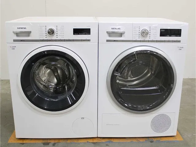 Iq700 isensoric aquastop wasmachine & siemens iq700 isensoric selfcleaning condenser droger - afbeelding 1 van  8