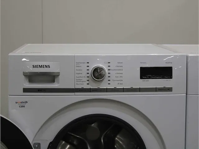 Iq700 isensoric aquastop wasmachine & siemens iq700 isensoric selfcleaning condenser droger - afbeelding 3 van  8