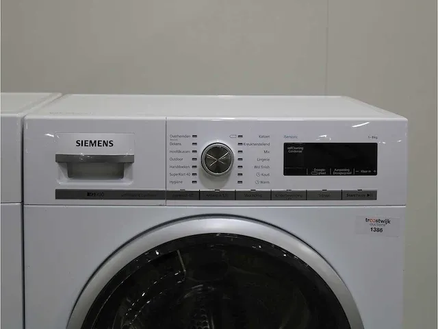 Iq700 isensoric aquastop wasmachine & siemens iq700 isensoric selfcleaning condenser droger - afbeelding 6 van  8