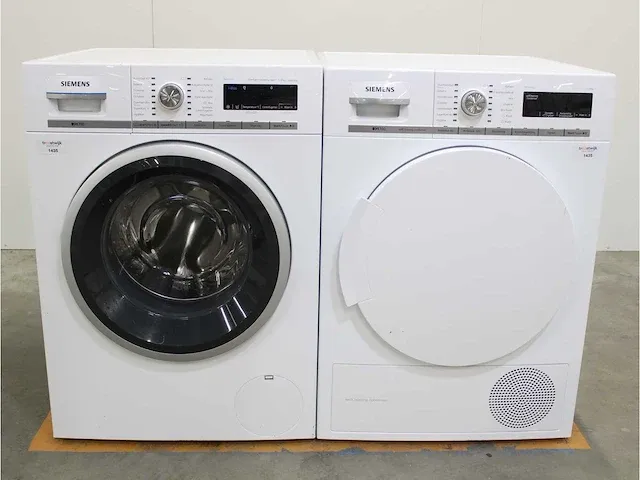 Iq700 isensoric aquastop wasmachine & siemens iq700 isensoric selfcleaning condenser droger - afbeelding 1 van  8