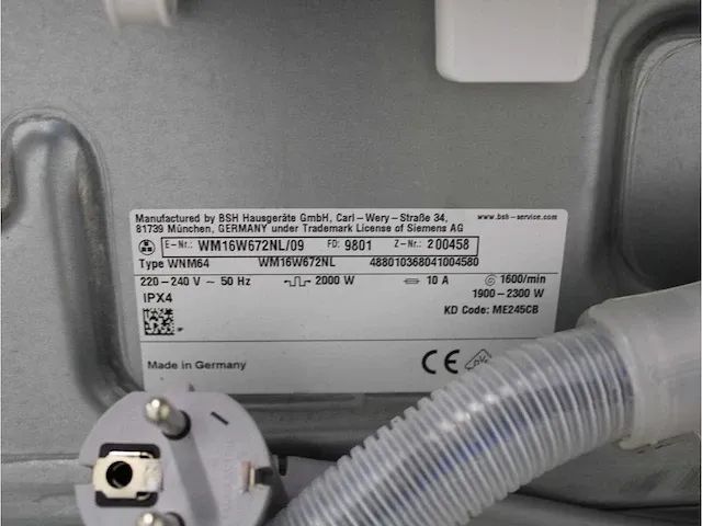 Iq700 isensoric aquastop wasmachine & siemens iq700 isensoric selfcleaning condenser droger - afbeelding 5 van  8