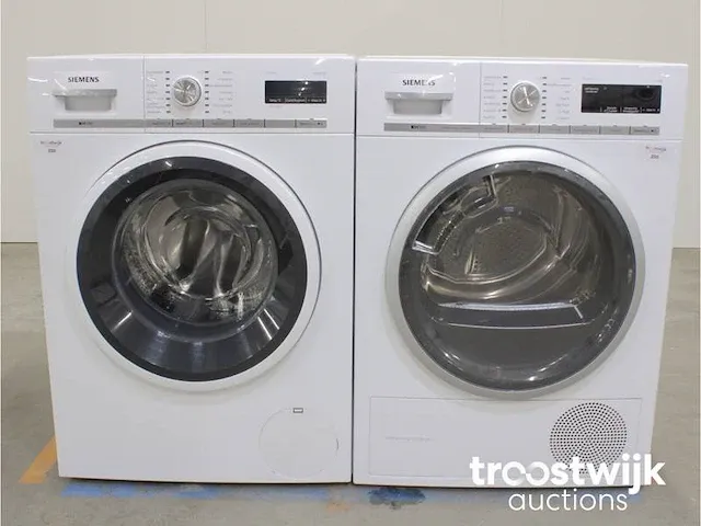 Iq700 isensoric aquastop wasmachine & siemens iq700 isensoric selfcleaning condenser droger - afbeelding 1 van  8