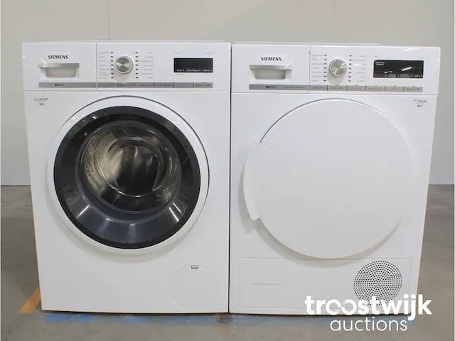 Iq700 isensoric aquastop wasmachine & siemens iq700 isensoric selfcleaning condenser droger - afbeelding 1 van  8