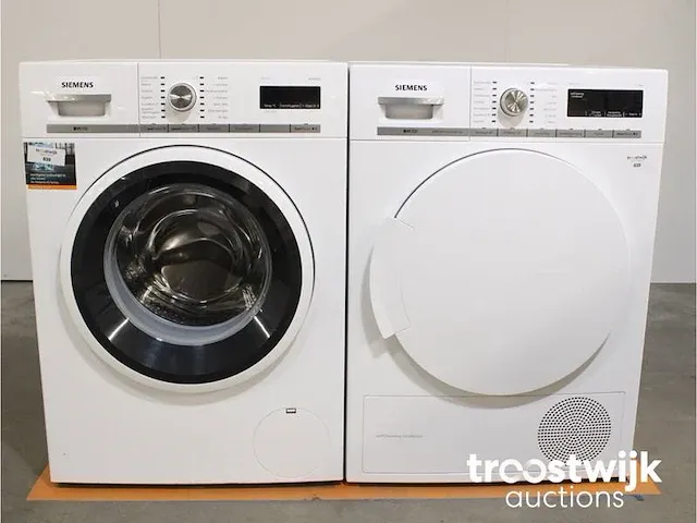 Iq700 isensoric aquastop wasmachine & siemens iq700 isensoric selfcleaning condenser droger - afbeelding 1 van  8