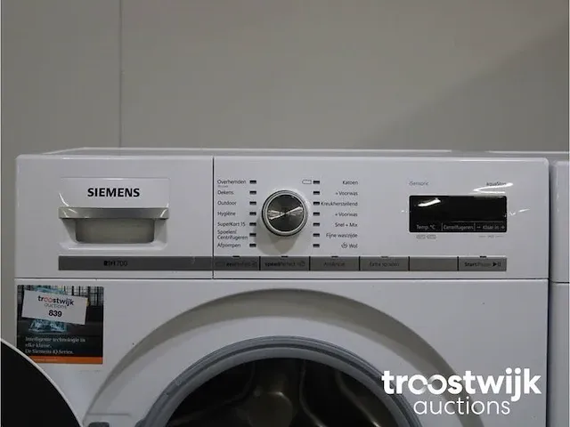 Iq700 isensoric aquastop wasmachine & siemens iq700 isensoric selfcleaning condenser droger - afbeelding 3 van  8