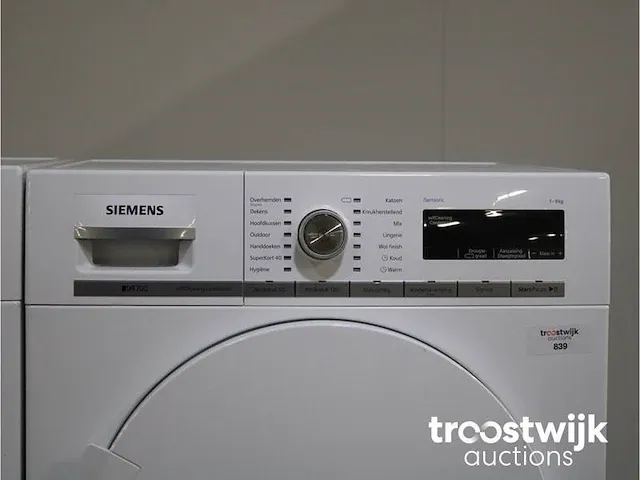 Iq700 isensoric aquastop wasmachine & siemens iq700 isensoric selfcleaning condenser droger - afbeelding 6 van  8