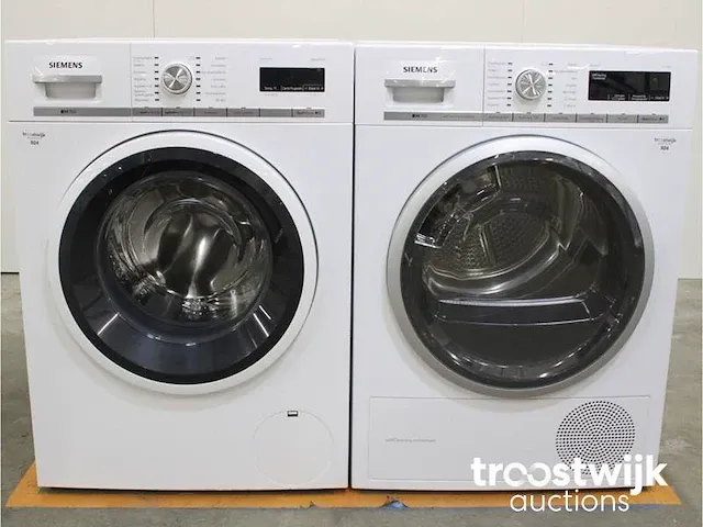Iq700 isensoric aquastop wasmachine & siemens iq700 isensoric selfcleaning condenser droger - afbeelding 1 van  8