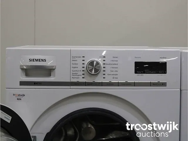 Iq700 isensoric aquastop wasmachine & siemens iq700 isensoric selfcleaning condenser droger - afbeelding 3 van  8