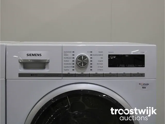 Iq700 isensoric aquastop wasmachine & siemens iq700 isensoric selfcleaning condenser droger - afbeelding 6 van  8