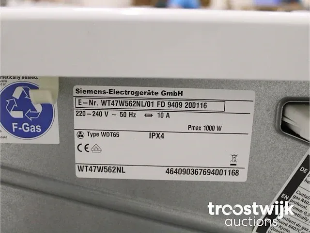 Iq700 isensoric aquastop wasmachine & siemens iq700 isensoric selfcleaning condenser droger - afbeelding 8 van  8