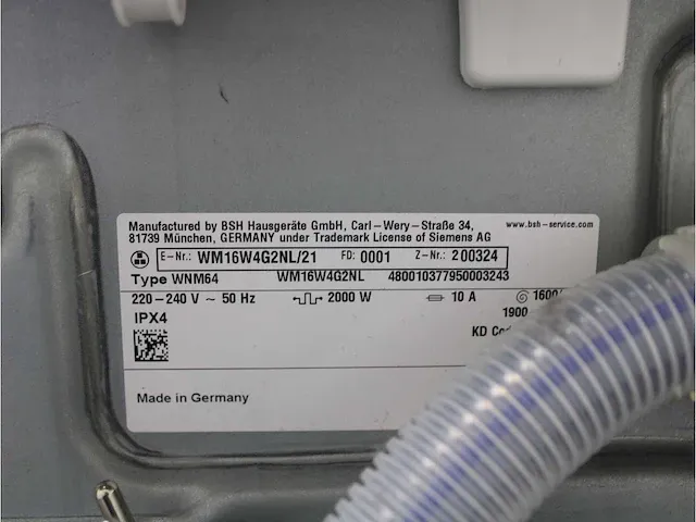 Iq700 isensoric bestcollection aquastop wasmachine & siemens iq700 isensoric selfcleaning condenser droger - afbeelding 5 van  8