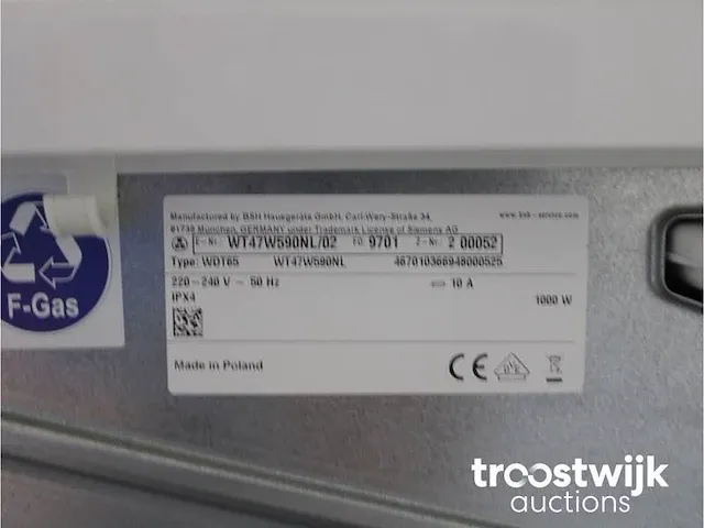 Iq700 isensoric extraklasse wasmachine & siemens iq700 isensoric extraklasse droger - afbeelding 8 van  8