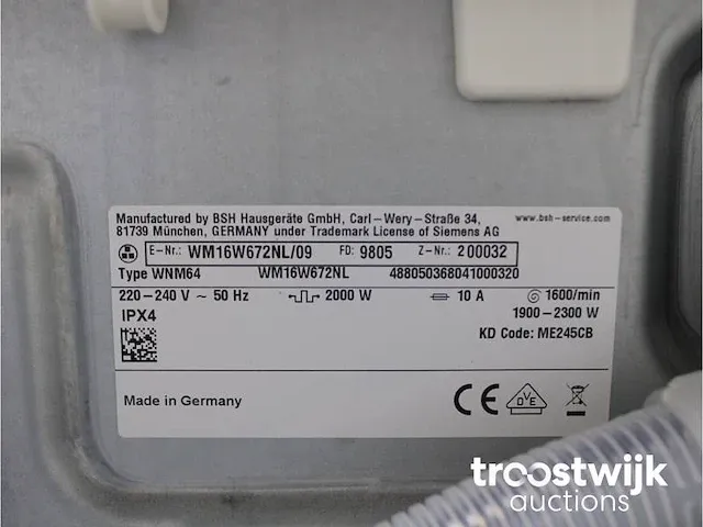Iq700 isensoric wasmachine & siemens iq700 isensoric a+++ droger - afbeelding 5 van  8
