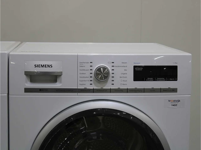Iq700 isensoric wasmachine & siemens iq700 isensoric selfcleaning condenser droger - afbeelding 6 van  8