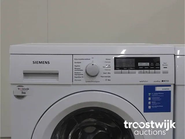 Iq700 varioperfect aquastop wasmachine & siemens iq500 isensoric selfcleaning condenser droger - afbeelding 3 van  8