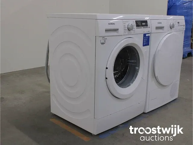 Iq700 varioperfect aquastop wasmachine & siemens iq500 isensoric selfcleaning condenser droger - afbeelding 4 van  8
