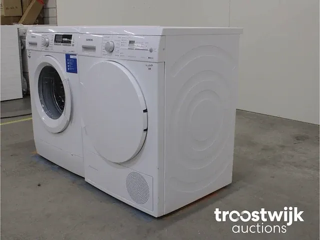 Iq700 varioperfect aquastop wasmachine & siemens iq500 isensoric selfcleaning condenser droger - afbeelding 7 van  8