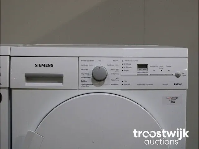 Iq700 varioperfect bestcollection wasmachine & siemens iq500 isensoric selfcleaning condenser droger - afbeelding 6 van  8