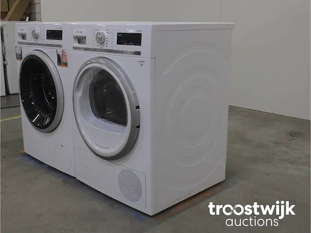 Iq700 varioperfect wasmachine & siemens iq700 isensoric selfcleaning condenser extraklasse droger - afbeelding 7 van  8