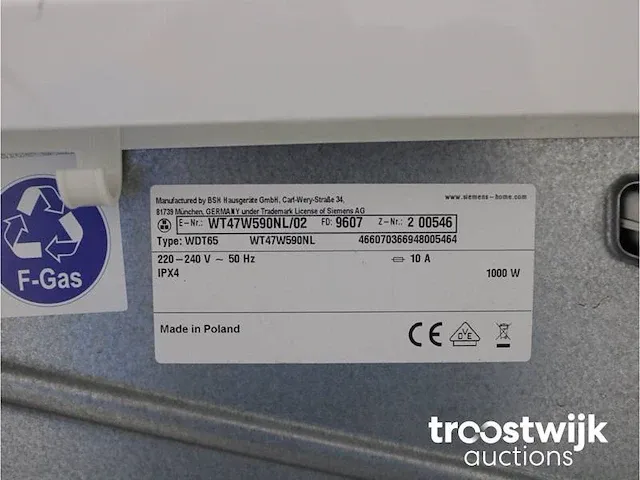 Iq700 varioperfect wasmachine & siemens iq700 isensoric selfcleaning condenser extraklasse droger - afbeelding 8 van  8