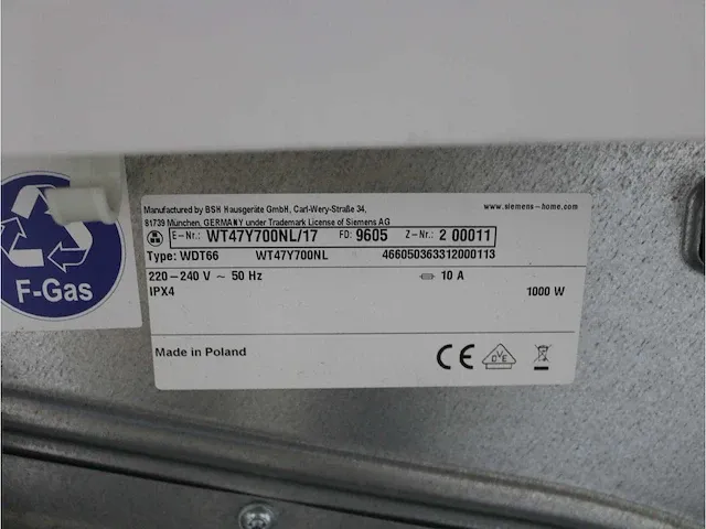 Iq800 i-dos wasmachine & siemens iq800 isensoric selfcleaning condenser droger - afbeelding 8 van  8