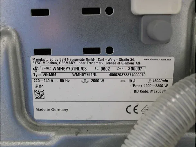 Iq800 isensoric extraklasse wifi wasmachine & siemens iq800 selfcleaning condenser a++ droger - afbeelding 5 van  8
