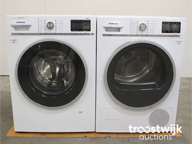 Iq800 isensoric i-dos wasmachine & siemens iq800 isensoric selfcleaning condenser droger - afbeelding 1 van  8